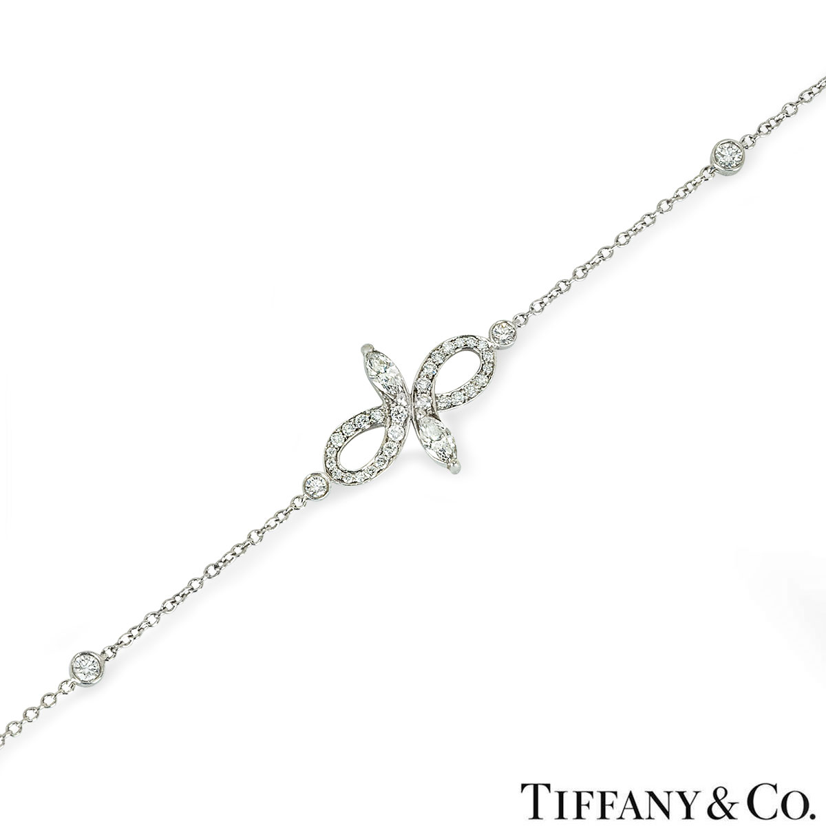 Tiffany & Co. Platinum Diamond Victoria Bracelet